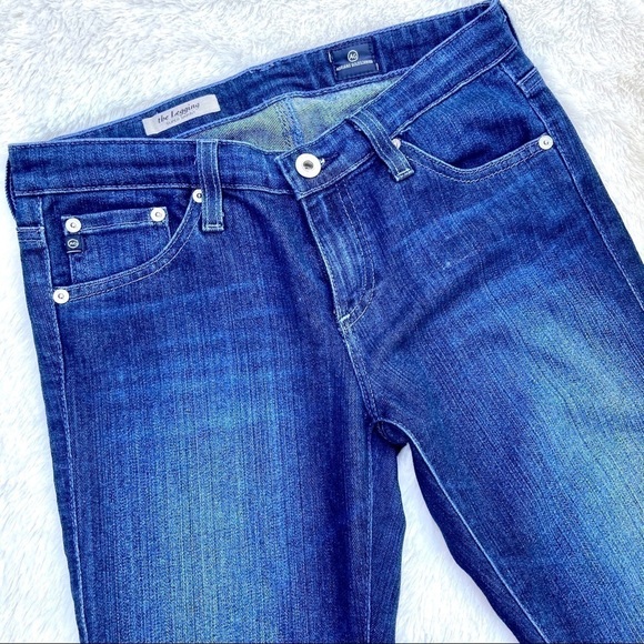 AG Adriano Goldschmied Lowrise Med Wash Legging Super Skinny Jeans Size 26 - Picture 4 of 16